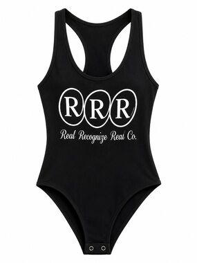 BLACK REAL RECOGNIZE REAL TANK BODY SUIT